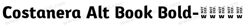 Costanera Alt Book Bold字体转换